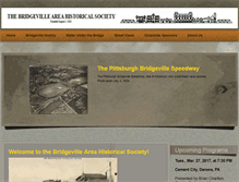 Tablet Screenshot of bridgevillehistory.org